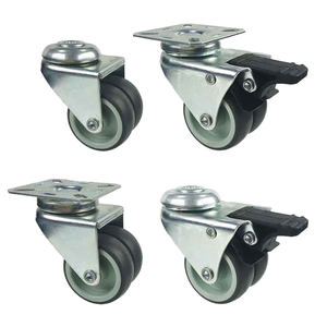 2 Zoll drehbarer schwarzer Trolley Wheel Caster Light Duty Gummi für Küchen möbel Schränke Schubkarren - Product Image 1