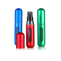 Flacon pulvérisateur de parfum mini 5 ml en PP, couleurs personnalisées, finition mate de luxe, estampage à chaud, logo personnalisé, cosmétique essentiel