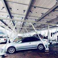 Soporte Estructural para Cochera Solar Galvanizado en Caliente de Zn-Al-Mg, Cero Fugas, con Garantía de 25 Años para Estacionamiento de Automóviles