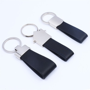 Cá nhân khắc logo số lượng lớn chất lượng cao da thật Keychain Keychain - Product Image 5