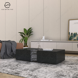 Giữa Thế Kỷ hiện đại sang trọng vuông cà phê/trà bảng chuyển đổi trang trí nội thất với đá cẩm thạch hàng đầu - Product Image 1