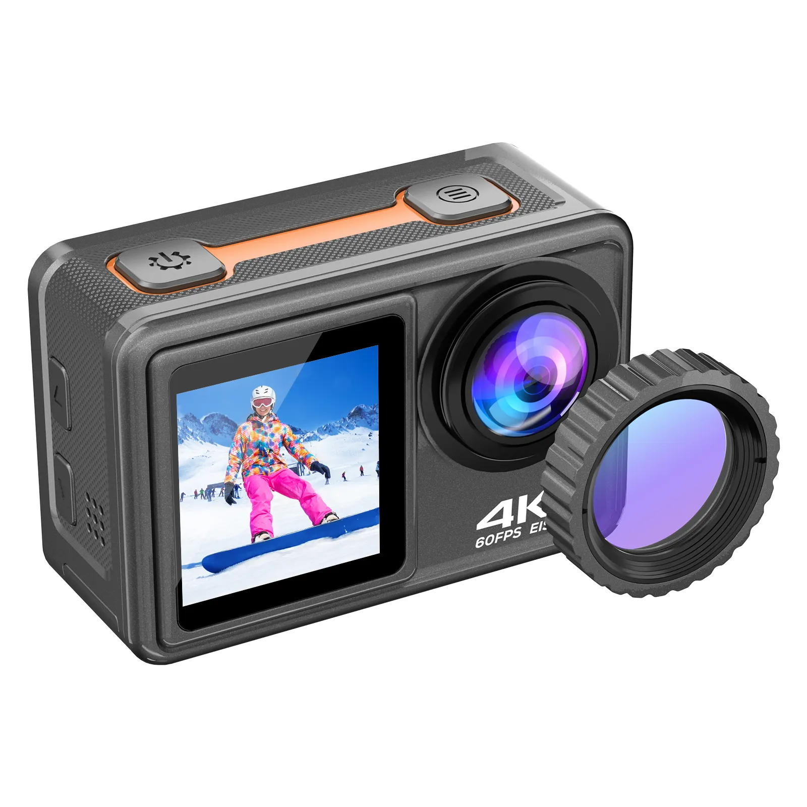 4K 60FPS WIFI Sport Action Camera Dual Screen 40Meter Underwater Video 170Degree Lens