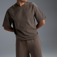 Camiseta Personalizada OEM de Alta Calidad, 250 g/m², 100% Algodón, Corte Holgado, Cuello Redondo, Estilo Urbano para Hombre