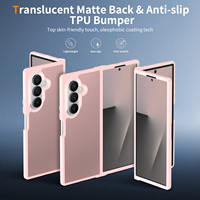 Étui pour Samsung Z Fold 7 8 Ultra, étui de téléphone portable personnalisé antichoc pour femmes et filles, rose, toucher doux et soyeux, coque de téléphone translucide