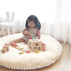 <span class=keywords><strong>Tapis</strong></span> de jeu <span class=keywords><strong>rond</strong></span> en coton pour bébé, 95cm de diamètre, <span class=keywords><strong>tapis</strong></span> de sol pour enfants, <span class=keywords><strong>tapis</strong></span> de pique-nique pour ramper - Product Image 4