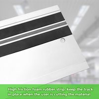 Ensemble de 2 rails de guidage rectangulaires en alliage d'aluminium haute résistance de 32 pouces pour scies Festool TS-55/TS-60/TS-75, carton