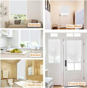 Stores plissés en papier sans fil, personnalisables, <span class=keywords><strong>à</strong></span> découper <span class=keywords><strong>sur</strong></span> mesure, auto-adhésifs, temporaires, sans perçage, pour fenêtres, portes et maison - Product Image 2