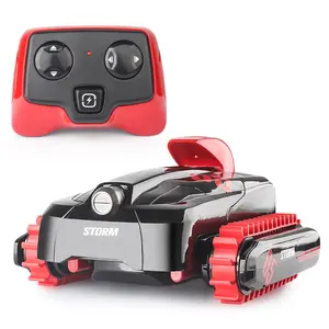 科技风格2.4ghz变形两栖遥控汽车热酷履带式遥控特技车男孩礼品收音机控制玩具