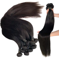 Extensions de cheveux vierges humains bruts, cuticules alignées, M ST02, vente en gros, qualité 12A 15A, lisses, vietnamiennes, double trame, 12 cheveux