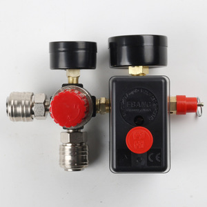 Régulateur d'air Fubon à 4 trous, vanne de contrôle de pression avec manomètres pour accessoires de compresseur d'air - Product Image 3