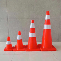 Cônes de sécurité de cône de trafic de PVC pour les produits d'avertissement de contrôle de sécurité routière