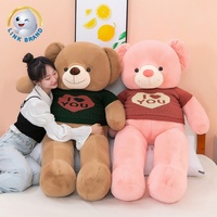 OEM ODM CE Jouet en fourrure douce personnalisé en forme d'ours Jouet en peluche personnalisé Animal surdimensionné Saint-Valentin Ours en peluche de 1 m Jouets en peluche
