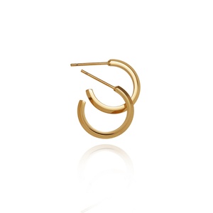 Boucles d'oreilles personnalisées en gros, plaquées or, en acier inoxydable, géométriques, pour femmes - Product Image 2
