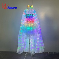 Vêtements de danse Pixel Light LED Performance Wear Robe de danse LED Spectacle laser Robe de danse Tron Vêtements de danse exotiques Carnaval