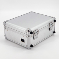 Mallette à outils OEM ODM en aluminium argenté mallette de transport avec mousse pour équipement, matériel d'instruments