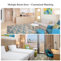 Projet d'hôtels Aparthotel Mobilier d'appartement Mobilier d'hôtel cinq étoiles de luxe Ensembles de chambre à coucher d'hôtel moderne sur mesure
