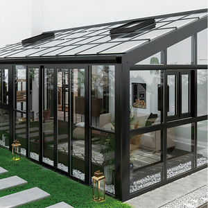 Vérandas en verre, solariums inclinés, serres autoportantes, véranda mobile d'occasion pour jardin - Product Image 5
