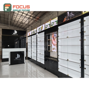 Solution de présentation de comptoir en bois massif pour boutique personnalisée, aménagement de magasin, design intérieur de magasin de maquillage - Product Image 5
