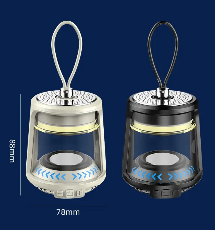 Luz de acampamento ao ar livre com bateria de longa duração, luz de barraca suspensa, luz de acampamento atmosférica, luz de áudio Bluetooth de carregamento