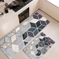 Tapis en mousse PVC personnalisés à motif floral moderne et minimaliste, imperméables, antidérapants, résistants aux taches, faciles à nettoyer, en promotion, pour la cuisine