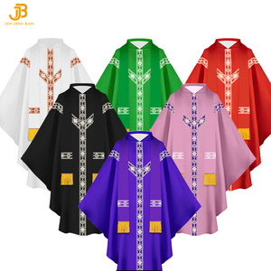 Robe de style ethnique médiéval pour spectacle de scène, tenue de <span class=keywords><strong>prière</strong></span> de prêtre transfrontalière, robe d'Halloween cousue - Product Image 3
