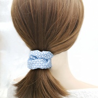 Plaid grand col cercle de cheveux été nouvelle coiffure coréenne tempérament net rouge INS vent simple fille accessoires de cheveux