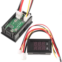 DC0-100V/10A 50A 100A LED DC Module d'affichage double ampèremètre numérique voltmètre tête de compteur numérique
