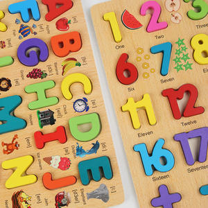 <span class=keywords><strong>Offre</strong></span> Spéciale petit Puzzle éducatif pour enfants étui en bois russe arabe lettres chiffres <span class=keywords><strong>offre</strong></span> spéciale pour la reconnaissance de la langue - Product Image 3