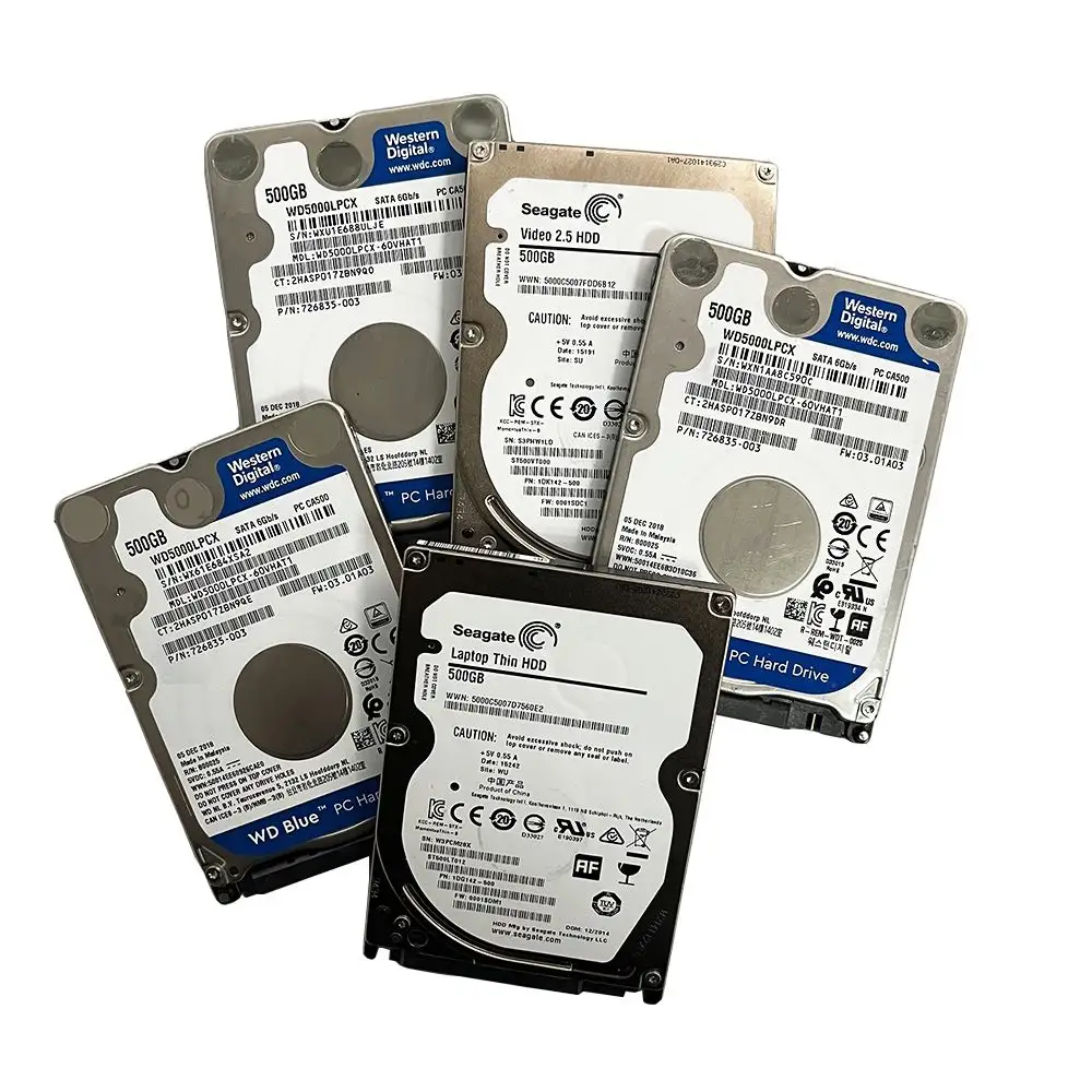 Wholesale 2.5inch Used Hard Disk 160/250/320/500GB 1T/2TB SATA Slim Laptop hard drive