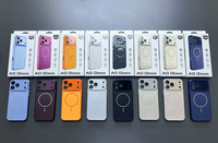 Coque de téléphone magnétique rigide pour PC, transformable instantanément en IP 18 PRO MAX, pour iPhone 13/14/15/16/17 Promax, avec verre givré AG et protection d'objectif