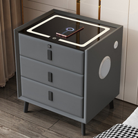 Table de chevet moderne en bois pour hôpital, armoire de nuit, table de patient de luxe, table de chevet intelligente