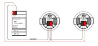 Détecteur KNX ToF pour Dortoirs et Maisons Intelligentes, Installation au Plafond, Retard 1-3600s, Économe en Énergie, 0.1-3.2m, 2 Fils, Ultra Compact, Précision au Niveau du Millimètre