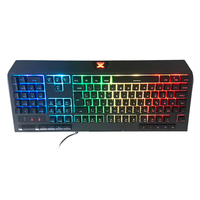 Ensemble clavier et souris personnalisé avec sensation mécanique et éclairage RVB, jeu allemand RVB pour PC et ordinateur portable, compatible avec Teclado Gamer