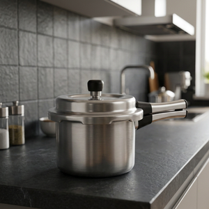 <b>Pressure</b> <b>Cooker</b> with Plastic Handle and Lid Explosion-Proof for Gas and <b>Induction</b> <b>Cookers</b> - Product Image 4