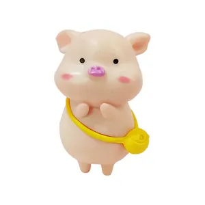 Promotional Mini pig resin figures kid toys gifts shop decors ornaments