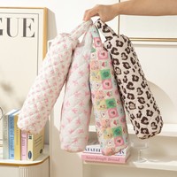 Nouvelle pochette de rangement matelassée enroulable pour fer à friser et lisseur, sac cosmétique multifonctionnel portable, sacs pour sèche-cheveux portatifs