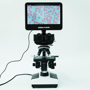 <span class=keywords><strong>Microscope</strong></span> Trinoculaire <span class=keywords><strong>LCD</strong></span> C-107T Grossissement 40-1600 Fois Platine Mobile à Double Couche Source de Lumière LED pour Laboratoire de Biologie - Product Image 3