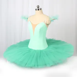 HC00025 meisje Goedkope Praktijk slijtage Klassieke Vrouwen ballet tutu Groen