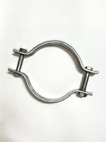 Collier de serrage hélicoïdal réglable à 4 boulons en acier galvanisé à chaud M10, force de maintien maximale, accessoires électriques ISO9001