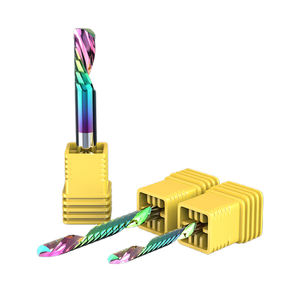 HUHAO Left-handed Carbide Single Flute <strong>End</strong> <strong>Mill</strong> 1 Flute Coated Milling Cutter for Spiral <strong>End</strong> <strong>Mill</strong> for Woodworking H07071003 - Product Image 4