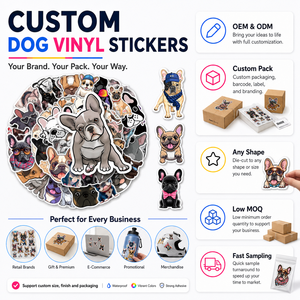 Adesivi in Vinile Personalizzati <span class=keywords><strong>Divertenti</strong></span> per Cani, Impermeabili, Fustellati, Simpatici Decalcomani di Bulldog Francese per Laptop, Bottiglie, Custodie per Telefono, Regalo - Product Image 5