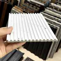 Vente en gros de panneaux muraux PS multi-design Panneau au charbon de bois Panneau à persiennes Décoration intérieure