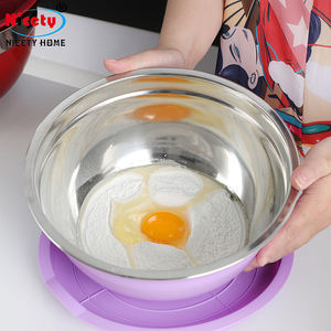 Set Mangkuk Pencampur Salad dan Sayuran Ukuran Besar dari Baja Tahan Karat dengan Ukuran Berbeda - Product Image 5