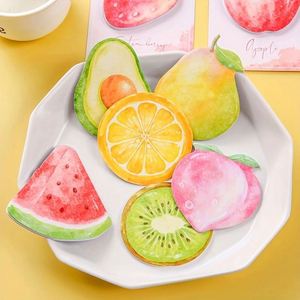 Creative INS Cartoon Fruit Sticky Notes Reusable Cute Adhesive Student Message <b>Memo</b> <b>Pads</b> Back-to-School Essentials - Product Image 6