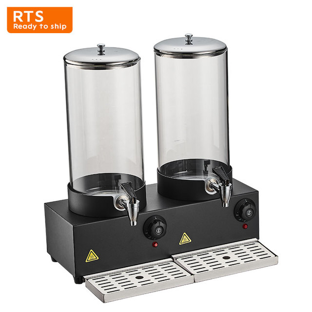 7L/14L Glass Bucket Electric Heating Juice Coffee Milk Beverage Dispenser for Buffet Use for Dispensing Drinks