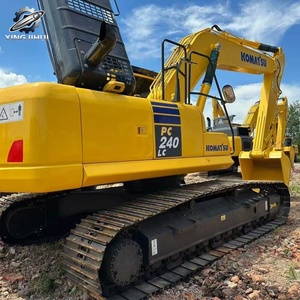 Excavatrice sur chenilles Komatsu PC240 d'occasion, 24 tonnes, godet de 1,2 m³, marque japonaise d'origine, grande excavatrice de construction, faible nombre d'heures, bon état - Product Image 2