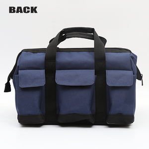 Sac à outils étanche à large ouverture, sangle d'épaule réglable, 20 poches, grande capacité, compartiments multiples, fermeture éclair, rembourré - Product Image 3