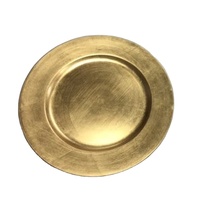Plateau de service en métal, plateau moderne personnalisable peint à la main en argent, or et cuivre, en acier inoxydable réutilisable de 13 pouces, directement de l'usine