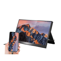 Moniteur LCD Offre Spéciale IPS à écran large portable UHD de 14 pouces, écran de type C, taux de rafraîchissement de 60Hz pour les jeux et les affaires