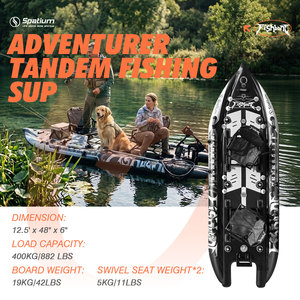 <span class=keywords><strong>Kayak</strong></span> de <span class=keywords><strong>Pesca</strong></span> Ligero Spatium para <span class=keywords><strong>2</strong></span> <span class=keywords><strong>Personas</strong></span>, 381 cm, <span class=keywords><strong>Kayak</strong></span> de <span class=keywords><strong>Pesca</strong></span> en Tándem con Aleta Y01B75 para Viajes de <span class=keywords><strong>Pesca</strong></span> Autónomos - Product Image 2